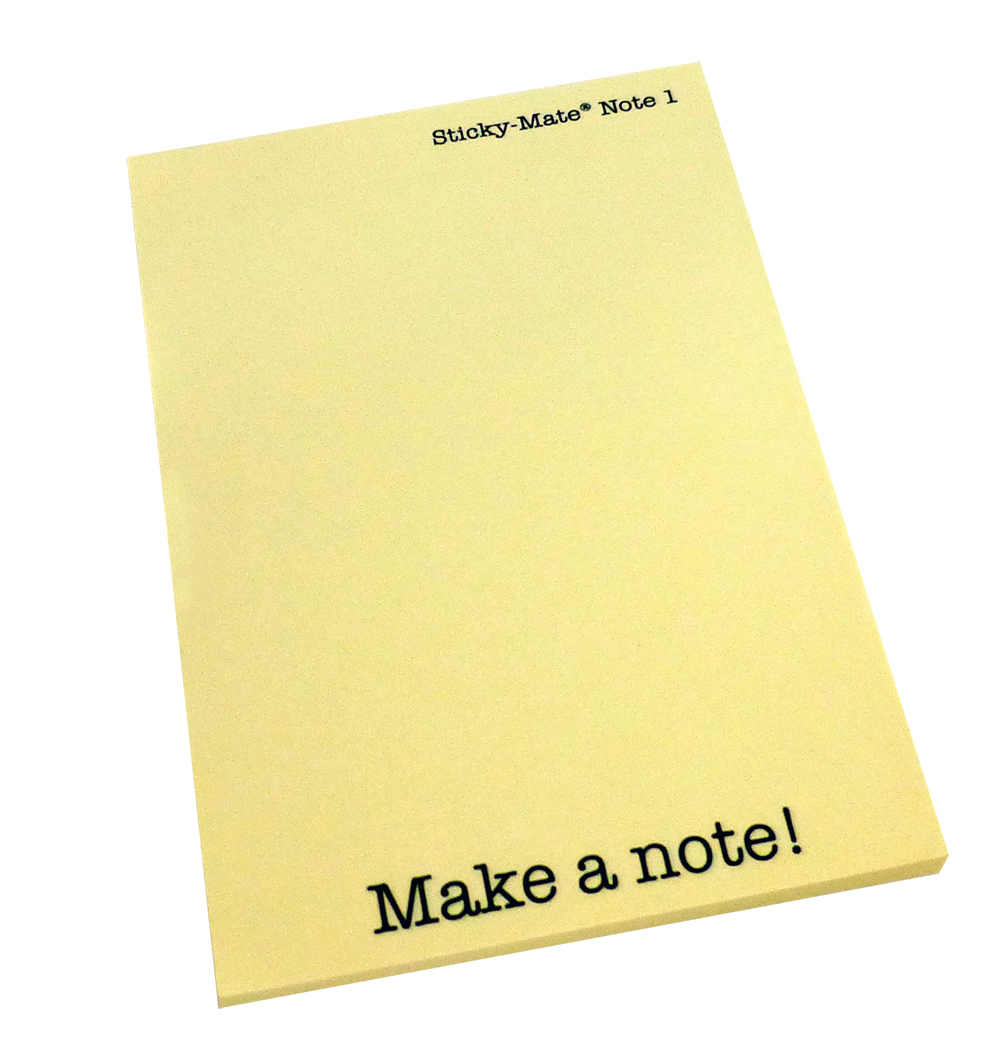 Make a note with promotional post it notes - Shropshire Printing