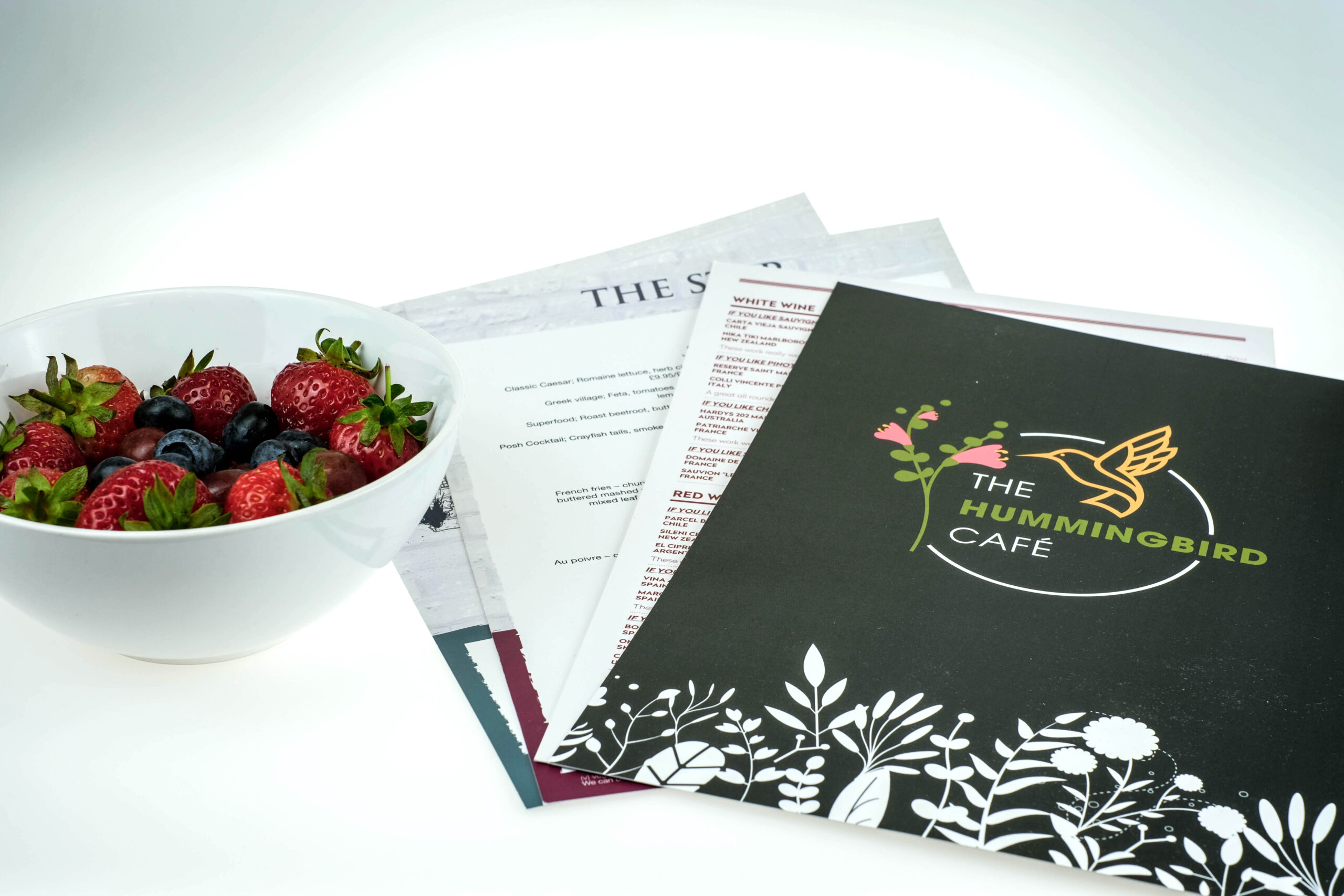 Menus and Tent Cards - Shropshire Printing