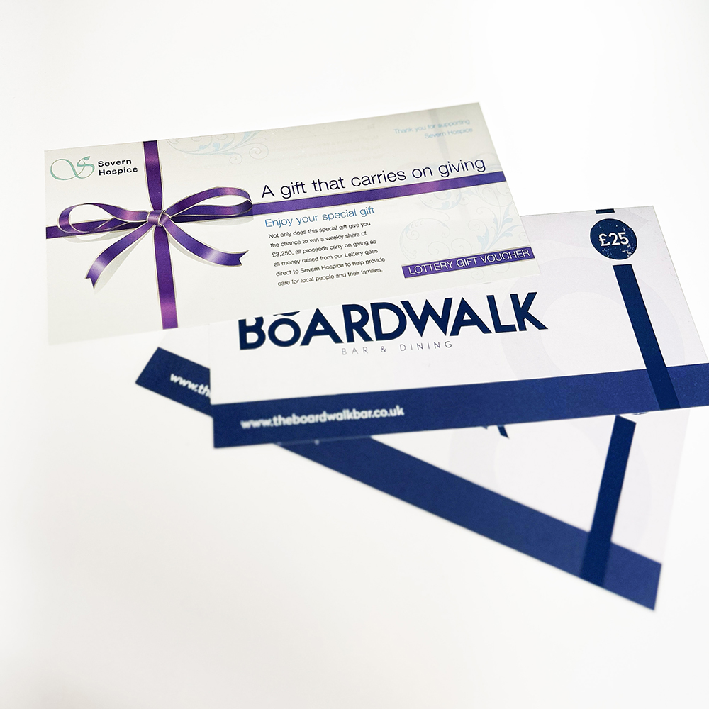 Voucher Cards Shropshire Printing