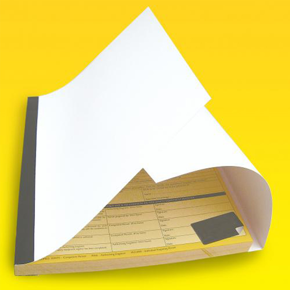 Shropshire Printing NCR Book 2 parts with wraparound shield and covers