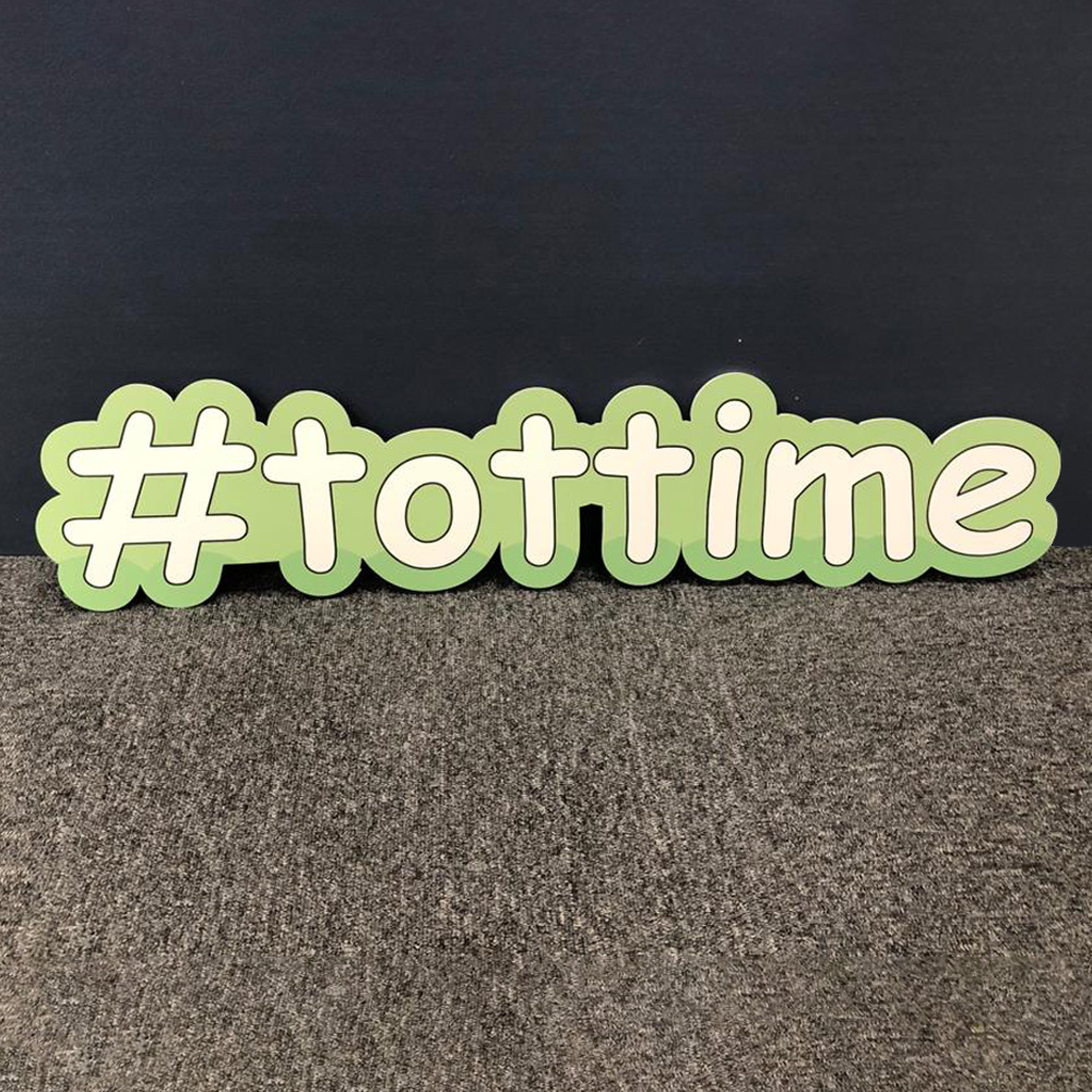 5mm custom shaped hashtag sign foamex