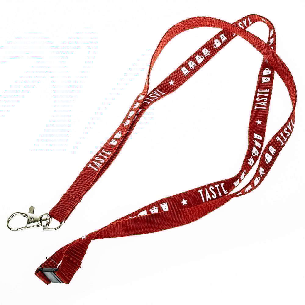 Thin flat lanyard