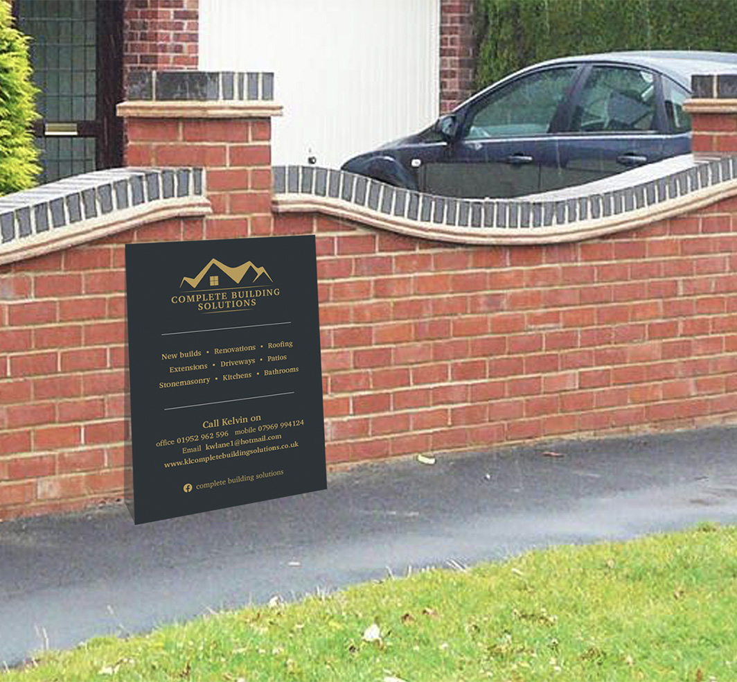 Builders Board printing shropshire