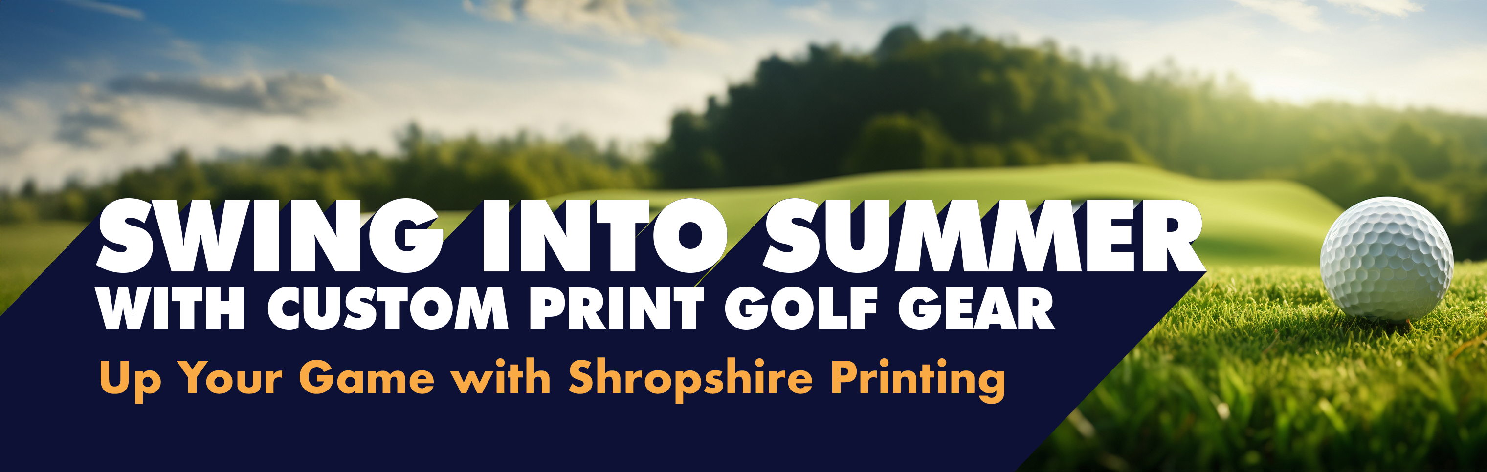 Swing Into Summer with Custom Print Golf Gear Up Your Game with Shropshire Printing 