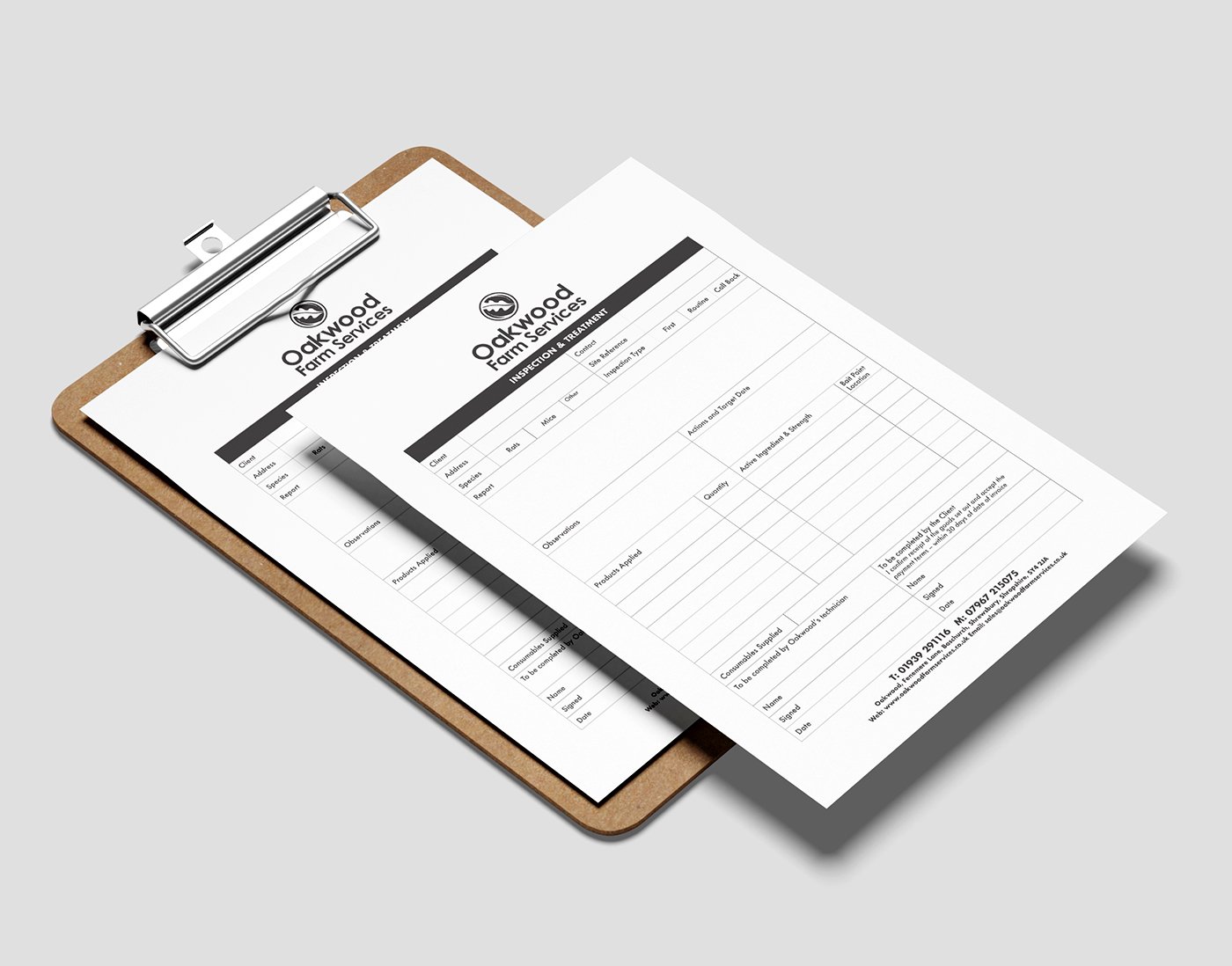 Report Pads mockup