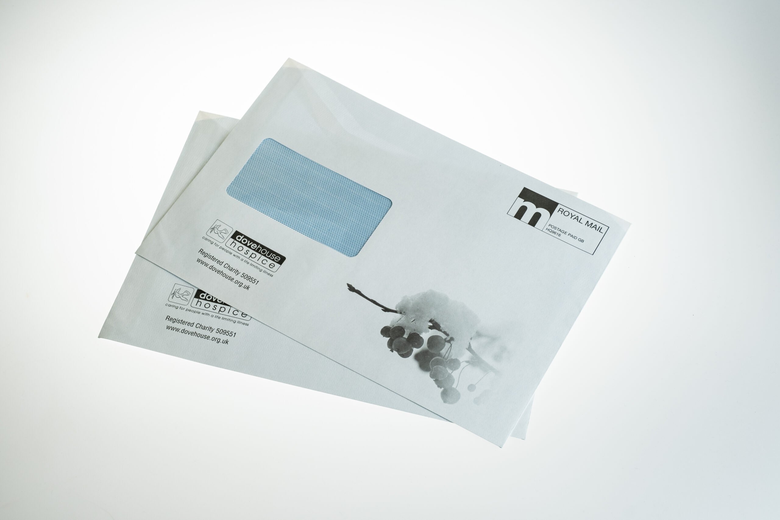 Black and White Printed Window Envelopes