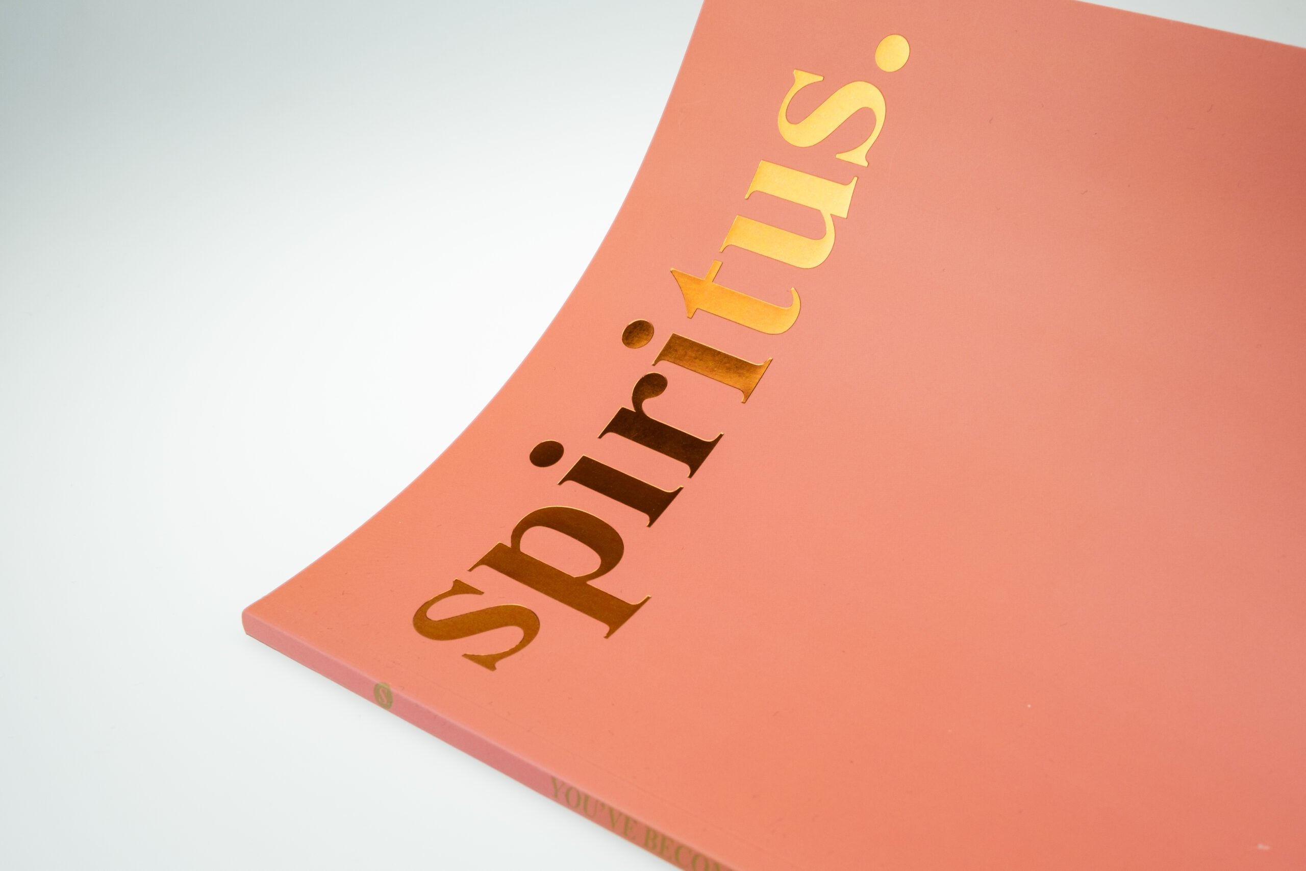 Perfect Bound Catalogue with Embossed Foil Close up scaled