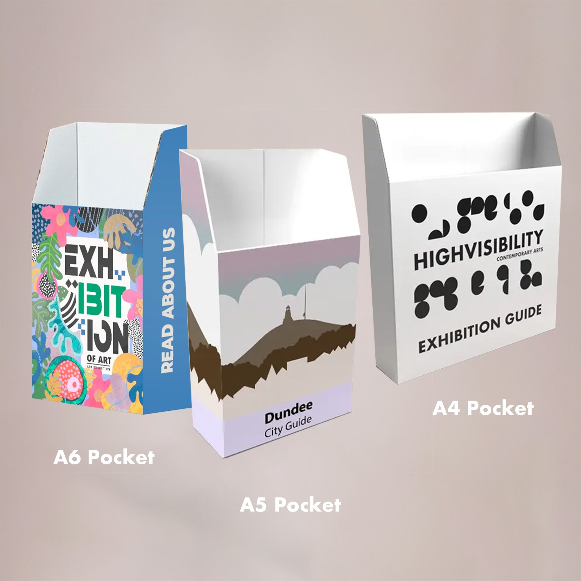 Brochure Holders Leaflet Display Stands Sizes